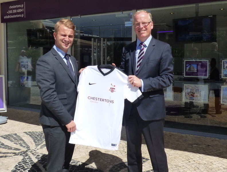 Chestertons Gibraltar renews its ties with local football for the 2016/17 season Image