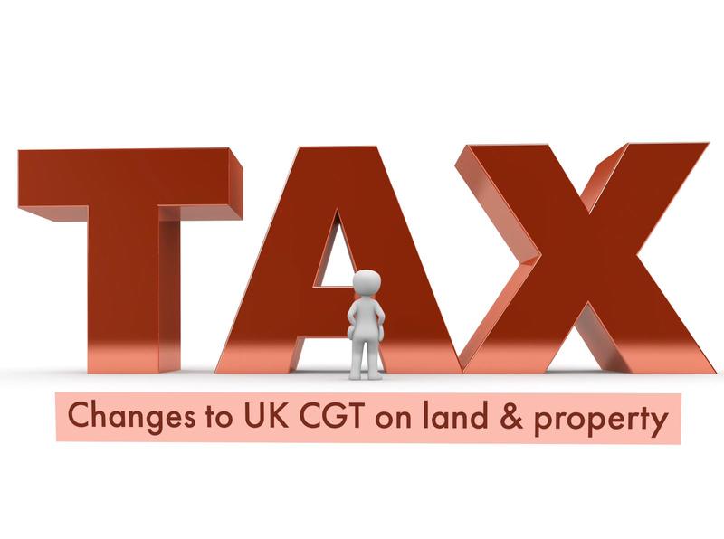 UK CGT changes on the disposal of land and property  Image