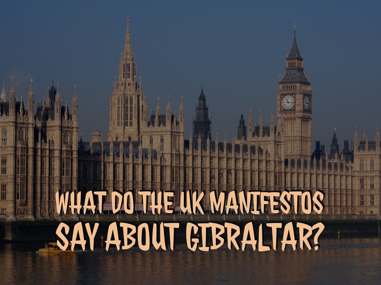 What do the UK manifestos say about Gibraltar? Image
